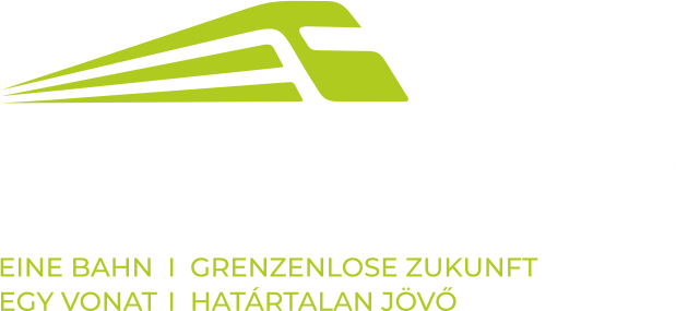 Logo Zukunft auf Schiene A Jövö Sínen van